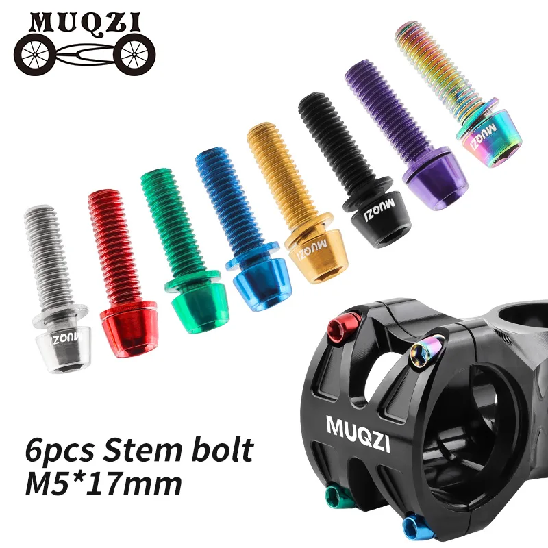 MUQZI 6pcs Stem Bolts M5x17mm  - đánh giá và giá Bike Stem Riser