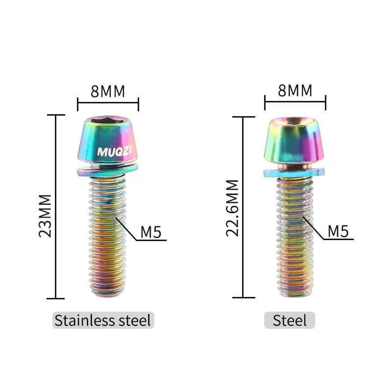 MUQZI 6pcs Stem Bolts M5x17mm  - đánh giá và giá Bike Stem Riser