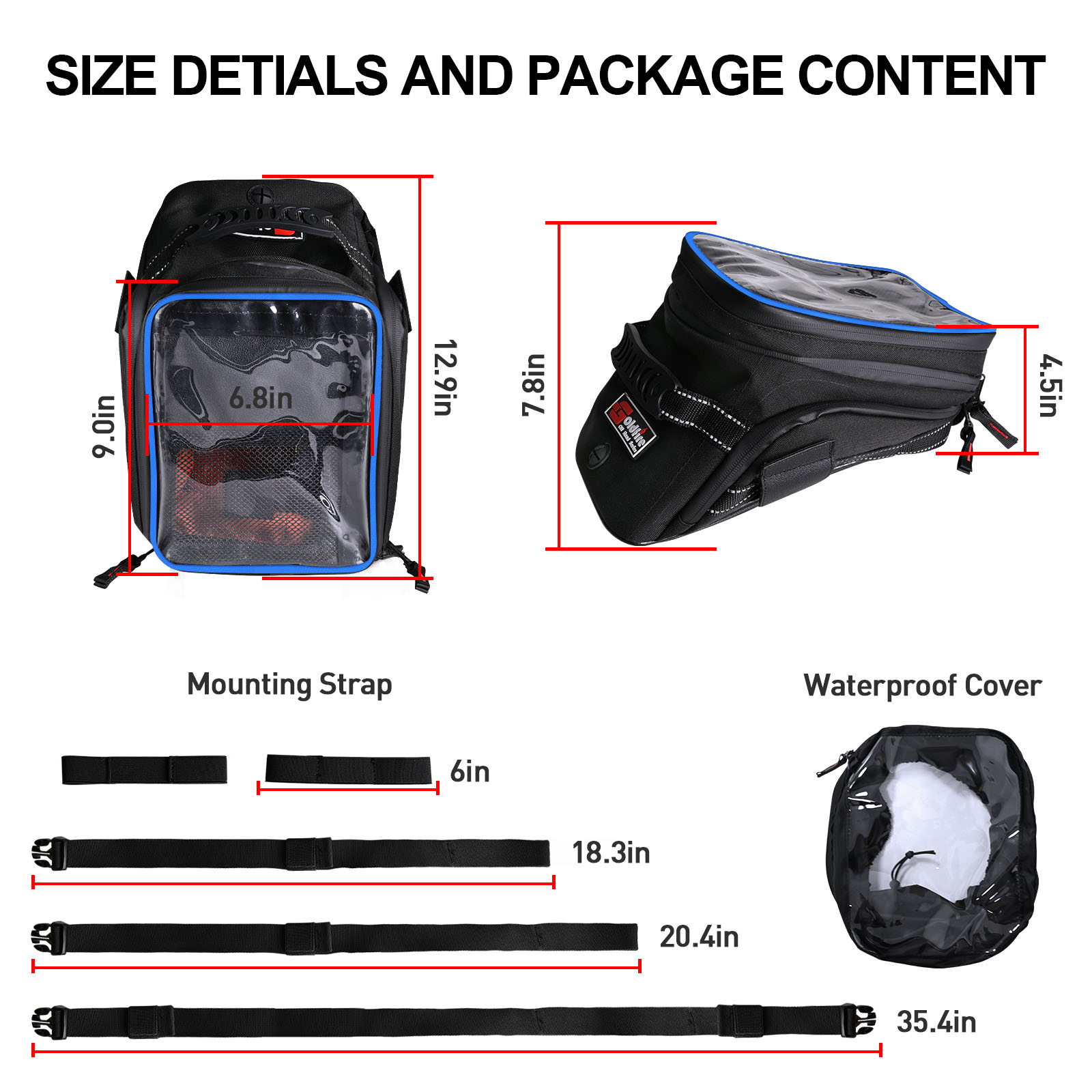 Large Capacity Expandable Moto - đánh giá và giá Cycling Gear Organizer Bag
